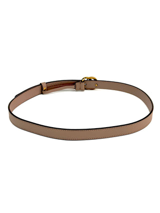 Gucci Leather Belt With GG Gold Buckle