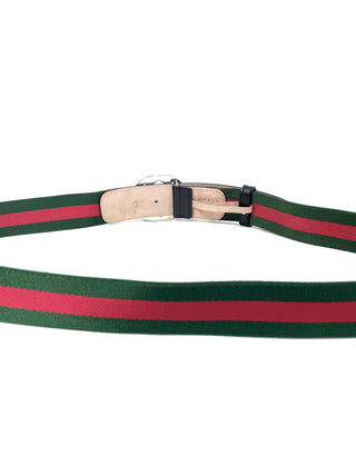 Gucci Classic Color Belt with Silver Blondie Buckle