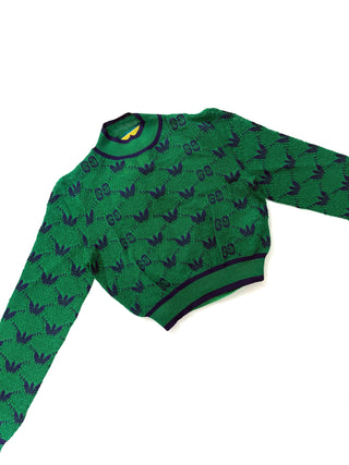 Gucci Adidas Jogger and Long Sleeve Top Knitted GG Set