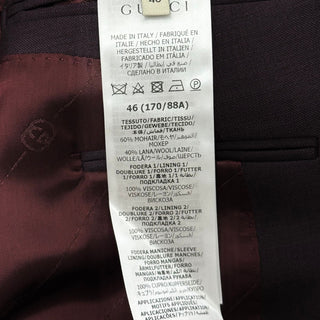 Gucci Two Piece Suit Maroon