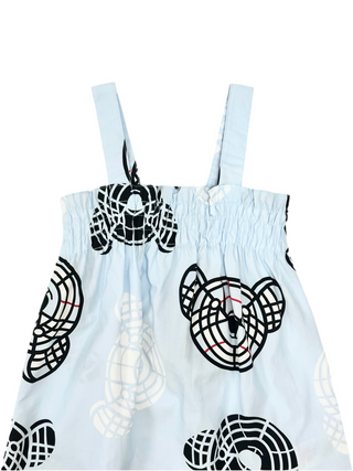 Burberry Baby Blue Bear Logo Summer Dress