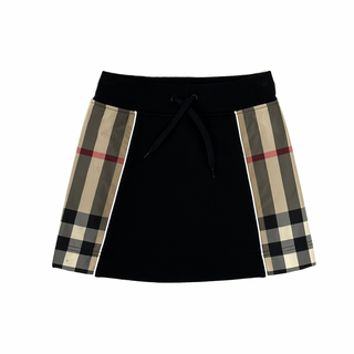 Burberry Black with Classic Design sides Skirt