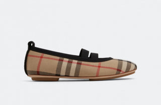 Burberry Classic Vintage Caro Design Ballerinas