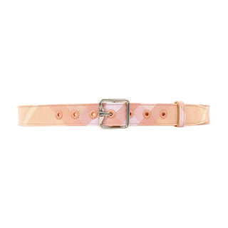 Burberry Peach White Caro Patch Lady Belt