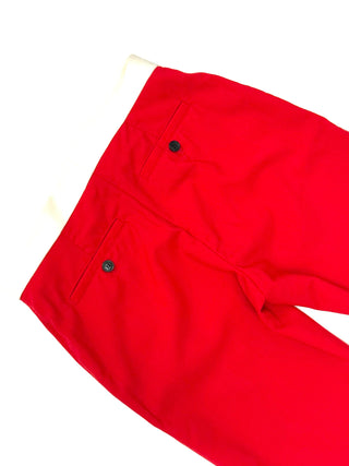 Burberry Two Tone Red Tailored Trousers