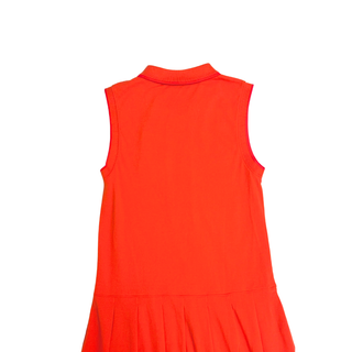 Burberry Orange Icon Stripe Polo Dress