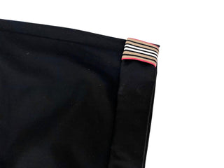 Burberry Black Shorts with Iconic Classic Stripe