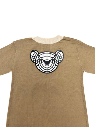 Burberry Iconic Teddy Bear Logo other side Emroidered Name Logo Wool Pullover Dress