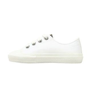 Burberry White Sneakers with Classic Colours Name Logo