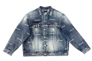 Balenciaga Unisex Logo Denim Jacket