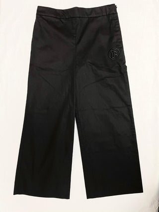 Burberry Black Arianna Trousers with TB Embroidery