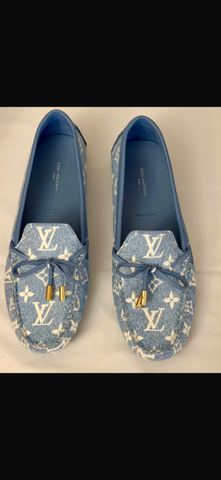 Louis Vuitton Blue Denim Gloria Loafer
