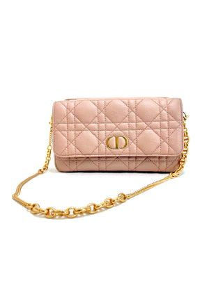 Dior Rose Gold Small Caro Bag