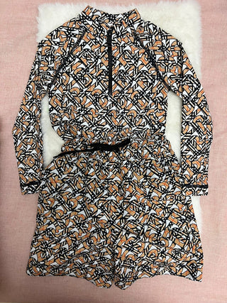 Burberry Beige TB Logo Long Sleevee Swim Shirt
