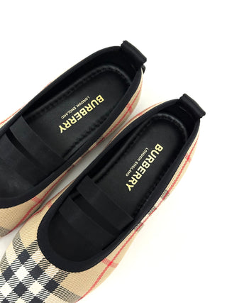 Burberry Classic Vintage Caro Design Ballerinas