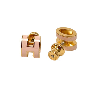 Hermes H Clip Earrings