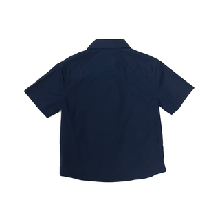Burberry Navy Blue Embroidered Logo Shirt
