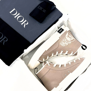 Christian Dior B23 High Top AsteroDior Beige Sneakers