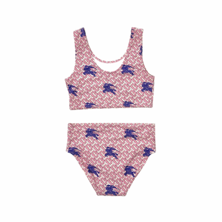 Burberry Pink Blue Horse Logo Bikini