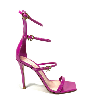 Gianvito Rossi Fuchsia Pink Buckle Heels