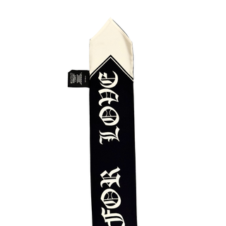 Gucci Blind For Love Black and White Silk Twilly/ Neck Bow