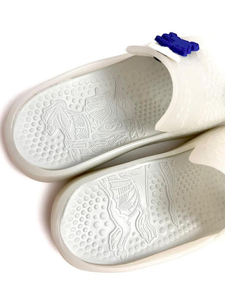 Burberry Rubber Jelly Sandals in Ice Blue
