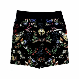 Burberry Black with Flower Print Shorts