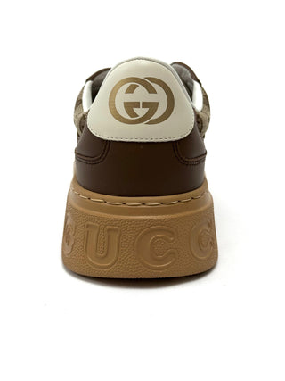 Gucci Classic Monogram Brown Beige Sneakers