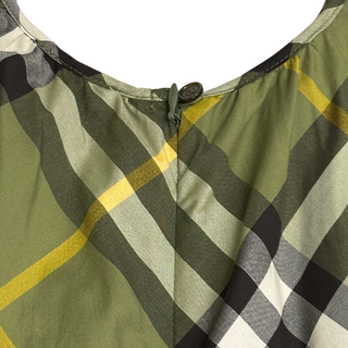 Burberry Green Classic Caro Patch Dress