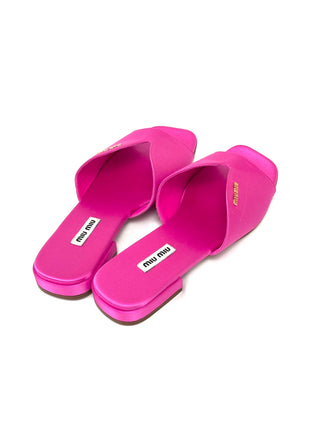 Miu Miu Silk Slippers