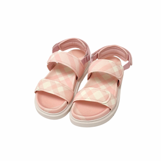 Burberry Peach Classic Caro Patch Sandals