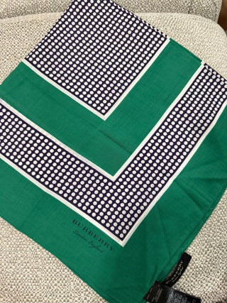Burberry Green Square Scarf