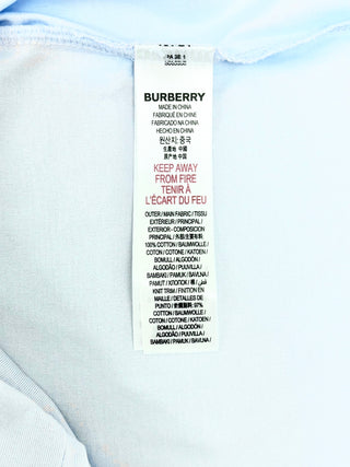 Burberry Baby Blue Round Horse Logo T‘shirt