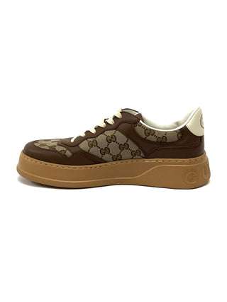 Gucci Classic Monogram Brown Beige Sneakers