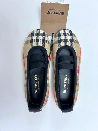 Burberry Classic Vintage Caro Design Ballerinas