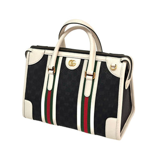 Gucci Bi Color Double G Bauletto Small Top Handle