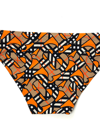 Burberry Orange TB Logo Swim Brief