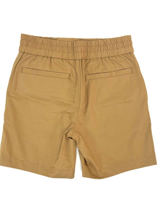 Burberry Beige Shorts with Horse Logo Embroidered