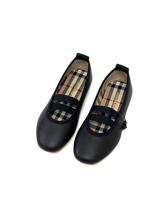 Burberry Soft Leather Black inside Classic Ballerina
