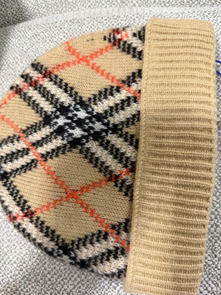 Burberry Cashmere Check Beanie