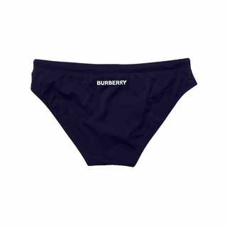 Burberry Navy Blue Swim Briefs with Brand Name Logo in the back