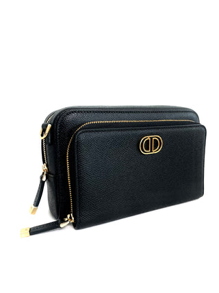 Dior Black Caro Double Pouch