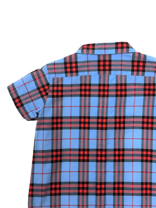 Burberry Blue Red Classic Design Shirt