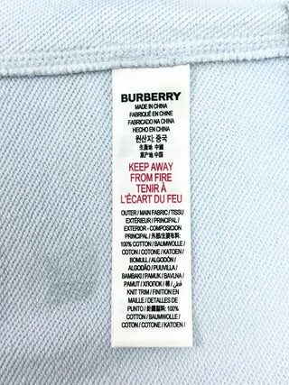 Burberry Baby Blue Jogger Pants with Colourful Brand Name Logos