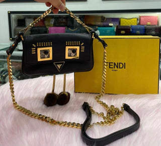 Fendi Black Micro Bag Black