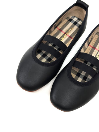 Burberry Soft Leather Black inside Classic Ballerina