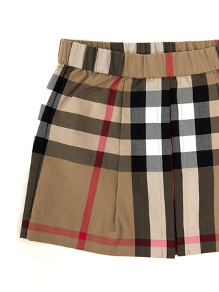 Burberry Classic Vintage Design Elastic Waist Skirt