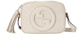 Gucci White Blondie Camera Bag