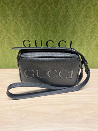 Gucci Logo Leather Crossbody Bag
