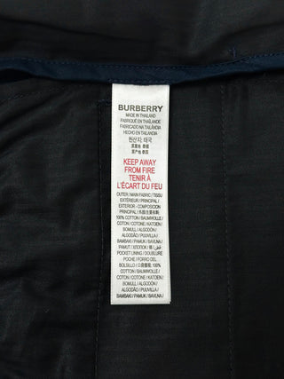 Burberry Navy Blue Horse Logo Embroidered Shorts